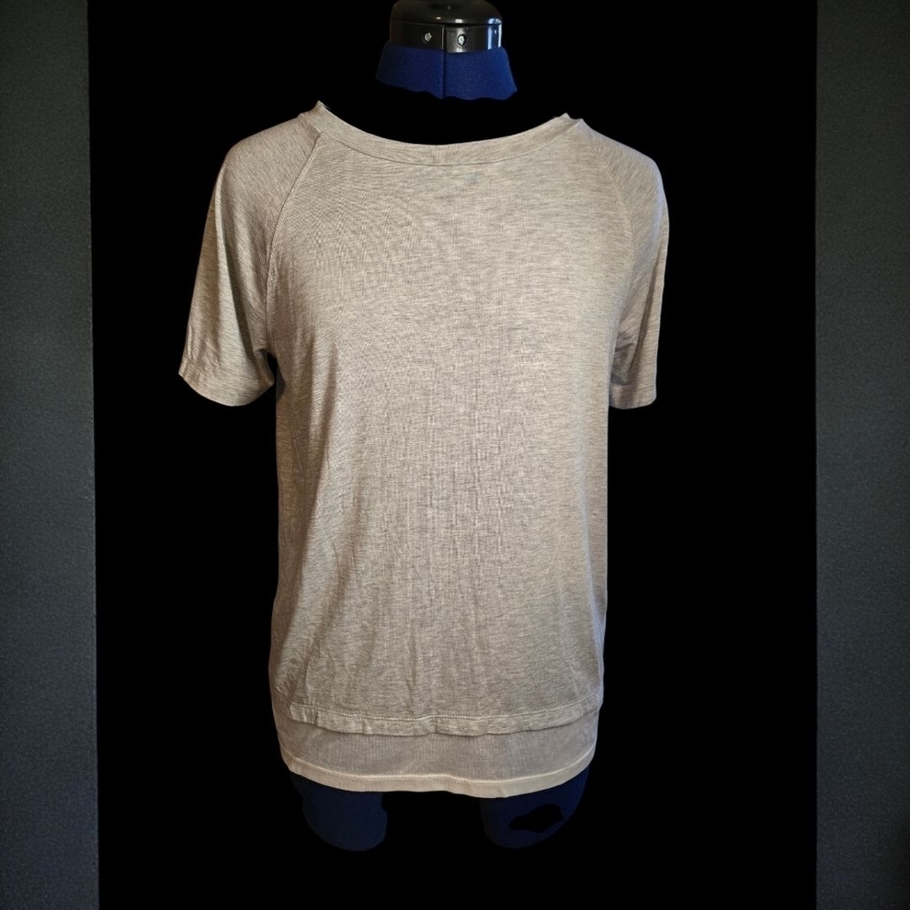 Bench Light Gray Short Sleeve Layered Top